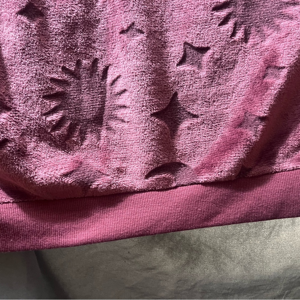 Pink Textured Sweatshirt